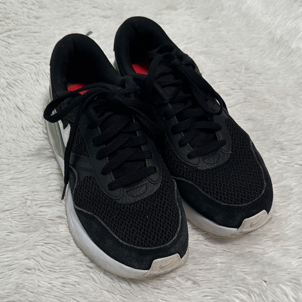 Nike Black Athletic Sneakers with White Soles